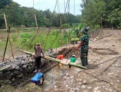 Progres Pesat, Jembatan Perintis Garuda di Wonosegoro Kian Kokoh Berkat Sinergi TNI dan Warga