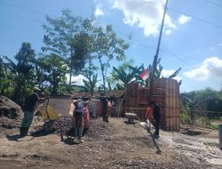 Tahap Penentu Dimulai, Begisting Jembatan Garuda di Desa Bolo Dikebut Jelang Pengecoran