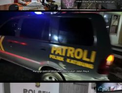 Personel Polsek Katibung Lakukan Giat Patroli Secara Rutin, Guna Menekan Angka Kriminalitas di Wilayah Katibung dan Waysulan