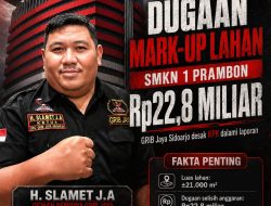 Dugaan Korupsi Pengadaan Lahan SMKN 1 Prambon Rp22 Miliar, GRIB Jaya Minta KPK Bertindak Cepat